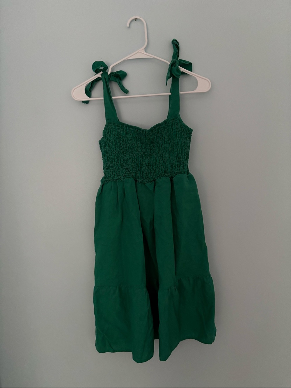 Angel Maternity XS Emerald Smocked Sundress